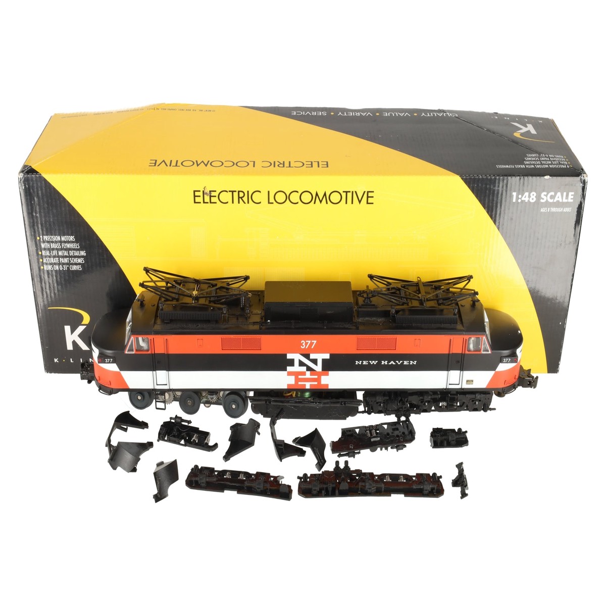 K-Line K2749-0377 O New Haven EP-5 Electric Locomotive #377/Box