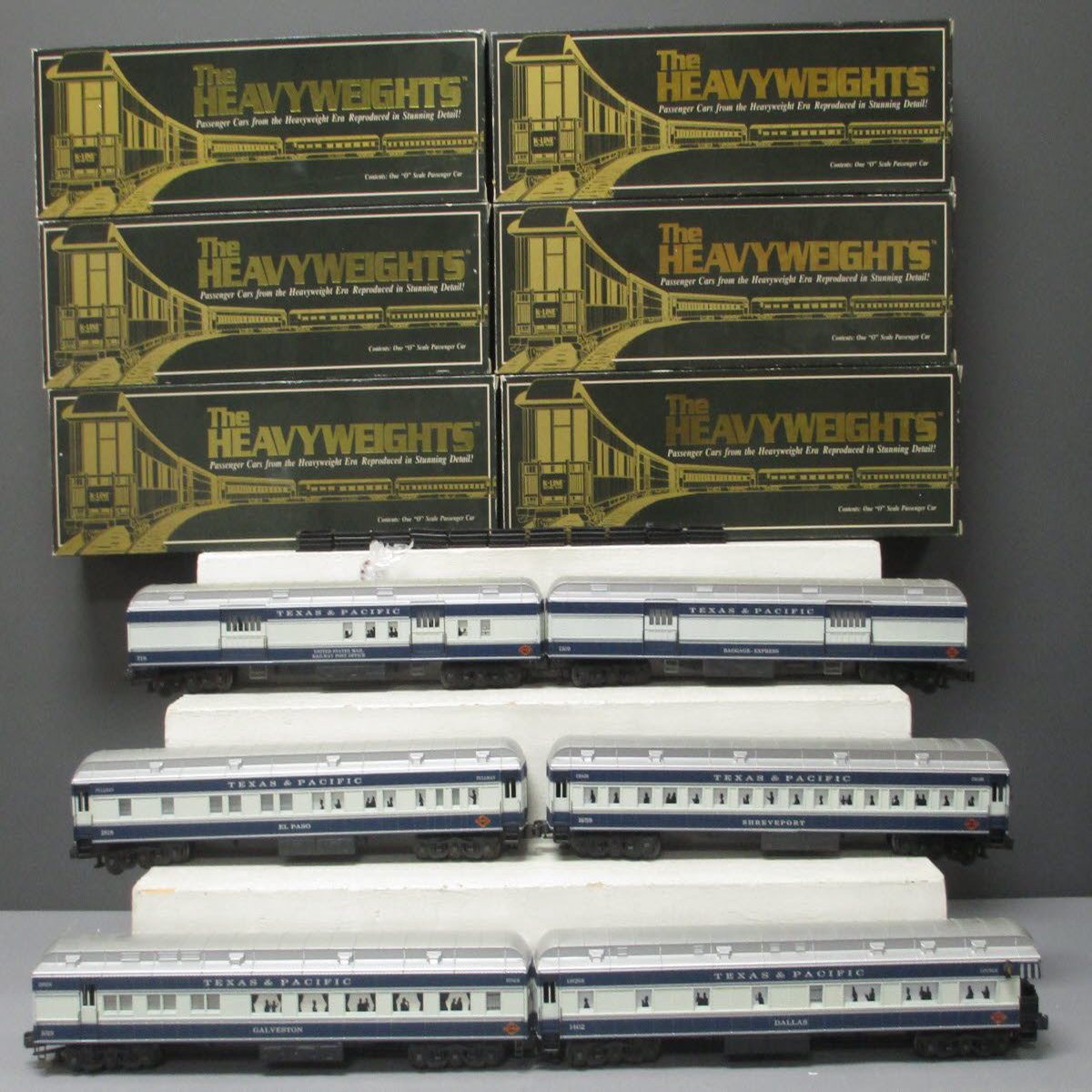 K-Line K44891 O Texas & Pacific 18" Heavyweight Passenger Cars (Set of 6) EX/Box