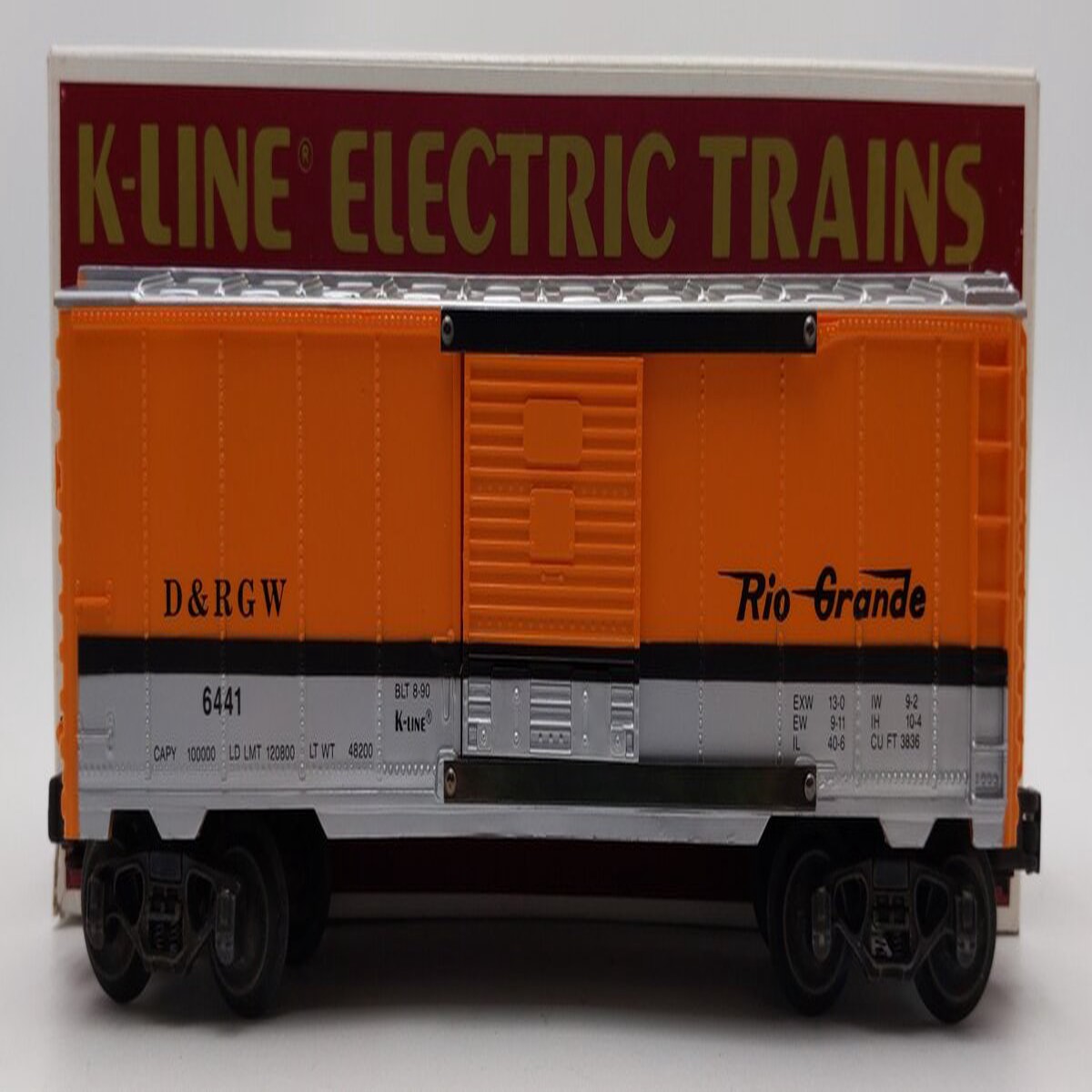 K-Line K6441 O Gauge Denver & Rio Grande Western Boxcar LN/Box
