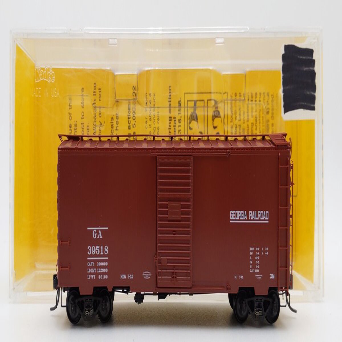 Kadee 4302 HO Scale Georgia Railroad 40' PS-1 Boxcar #39518 EX/Box