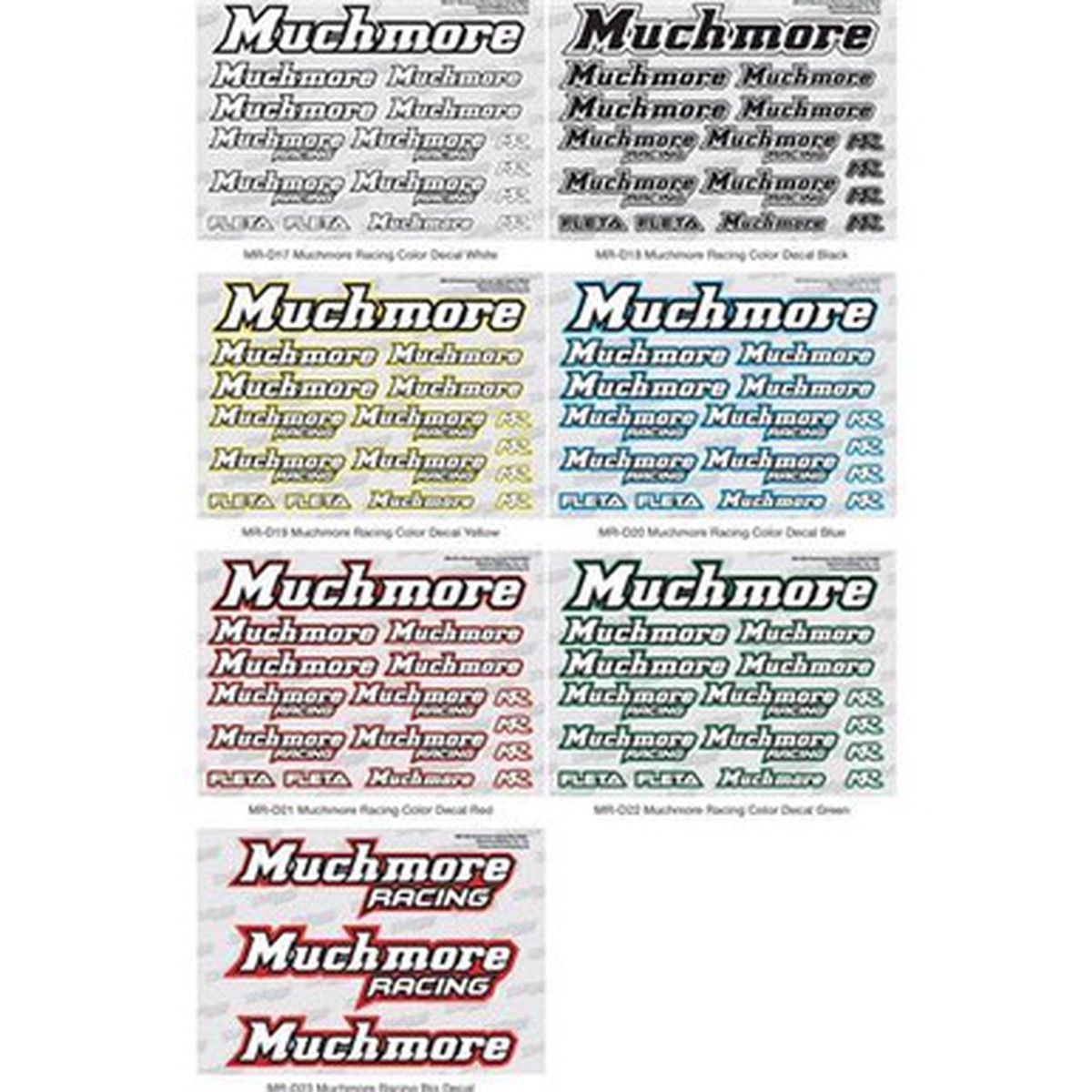 MUCHMORE RACING COLOR DECAL GREEN