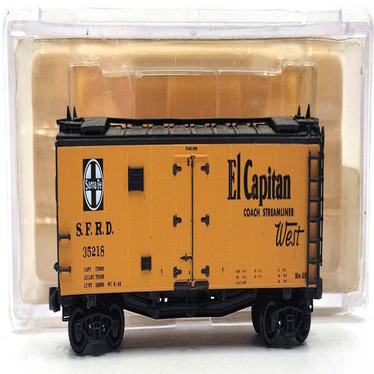 Tex-N-Rails 35218 N Scale S.F.R.D "Santa Fe All The Way" Box Car EX/Box