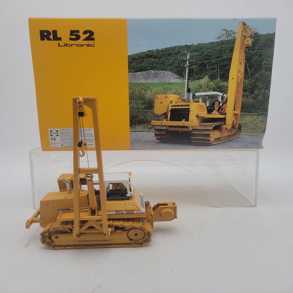 Conrad 2807/01 1:50 Scale Liebherr RL 52 Pipelayer Litronic Diecast EX/Box