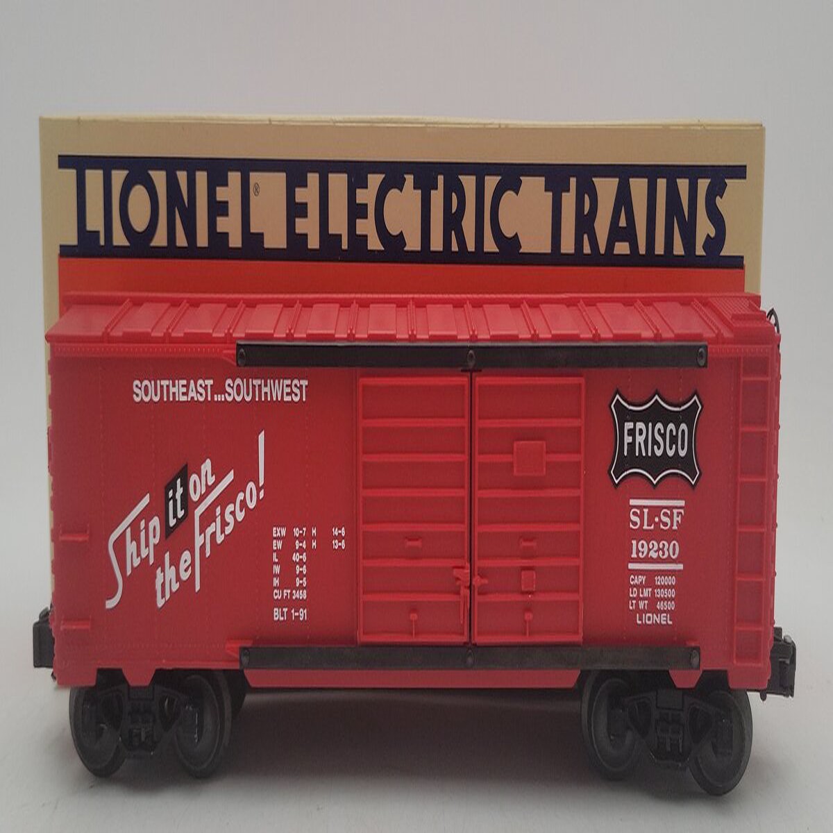 Lionel 6-19230 O Gauge Frisco Double Door Boxcar EX/Box