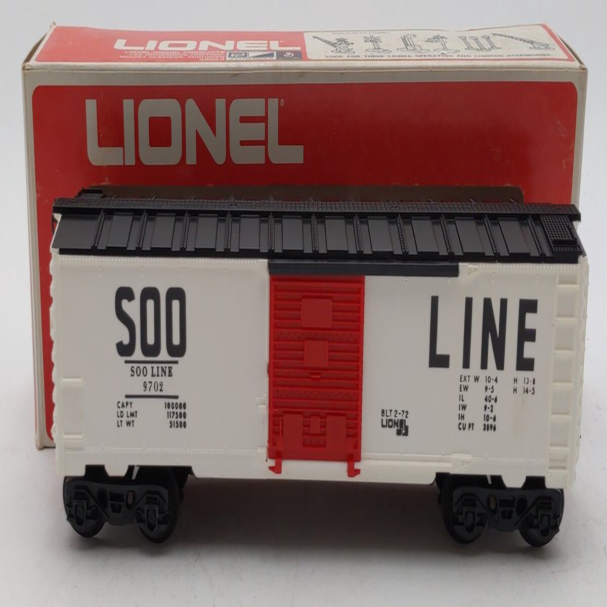 Lionel 6-9702 O Gauge SOO Line Box Car LN/Box