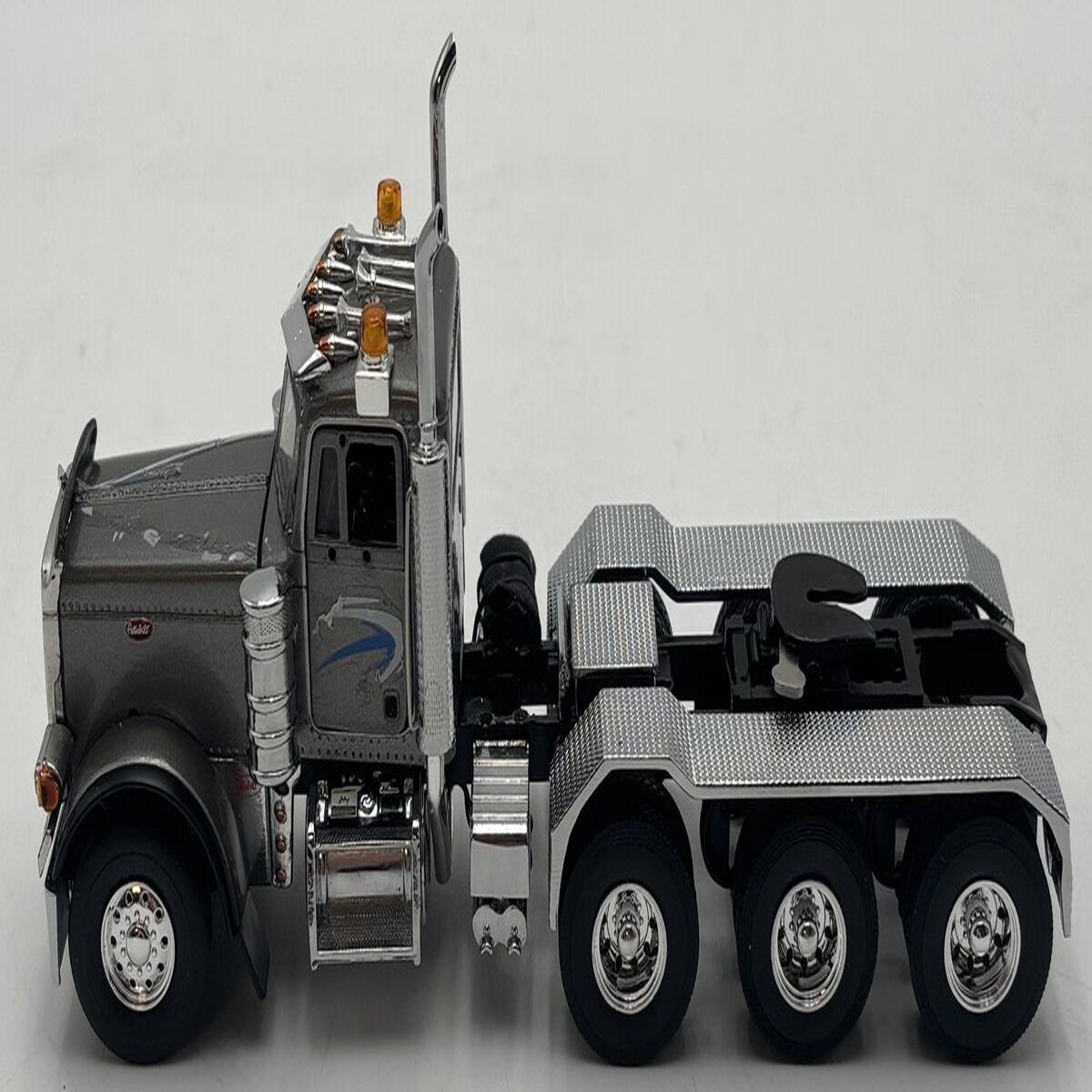 Sword Models 1:50 Gray Peterbilt 357 8x4 Semi-Tractor Diecast VG