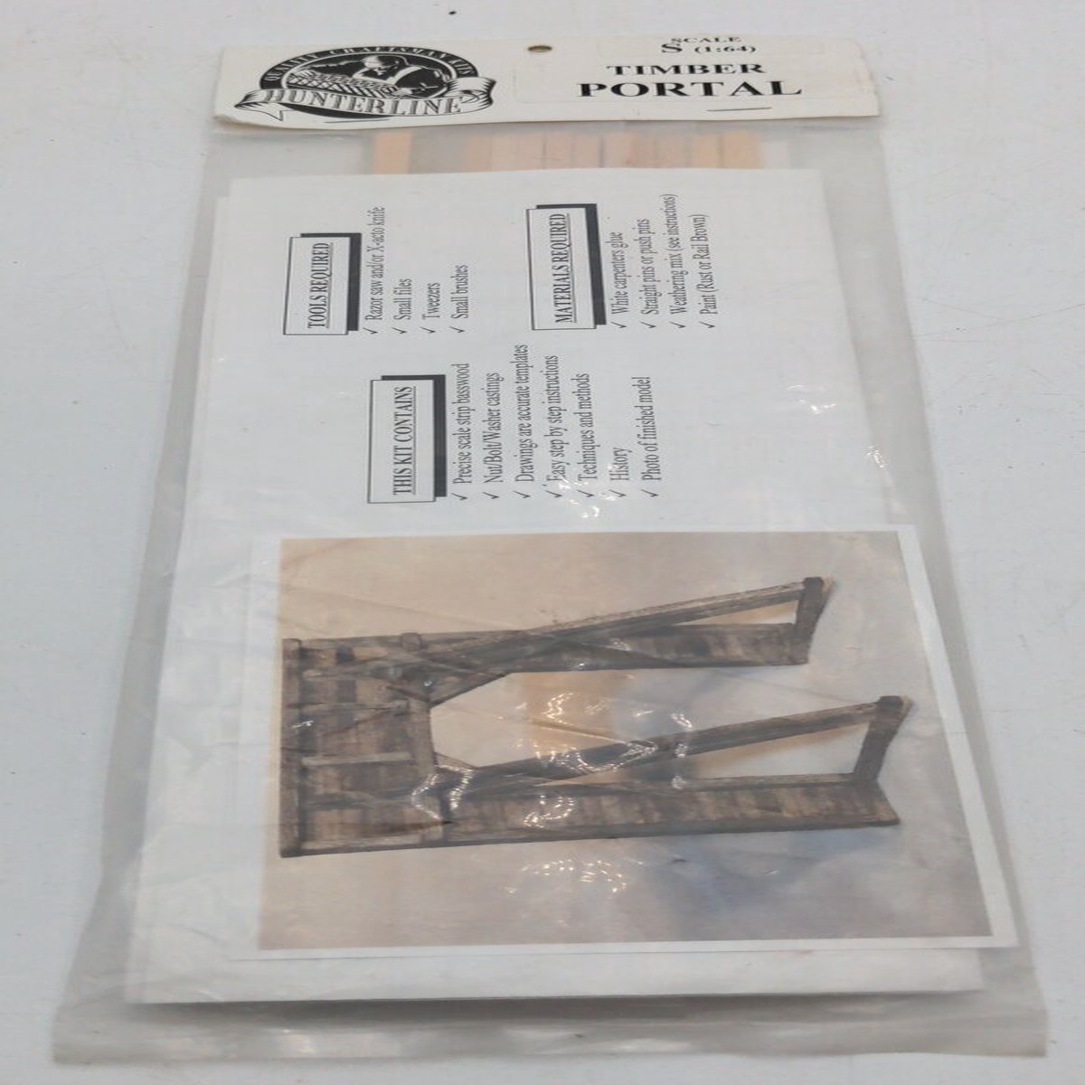 Hunterline 1125 S Scale Timber Portal Building Kit