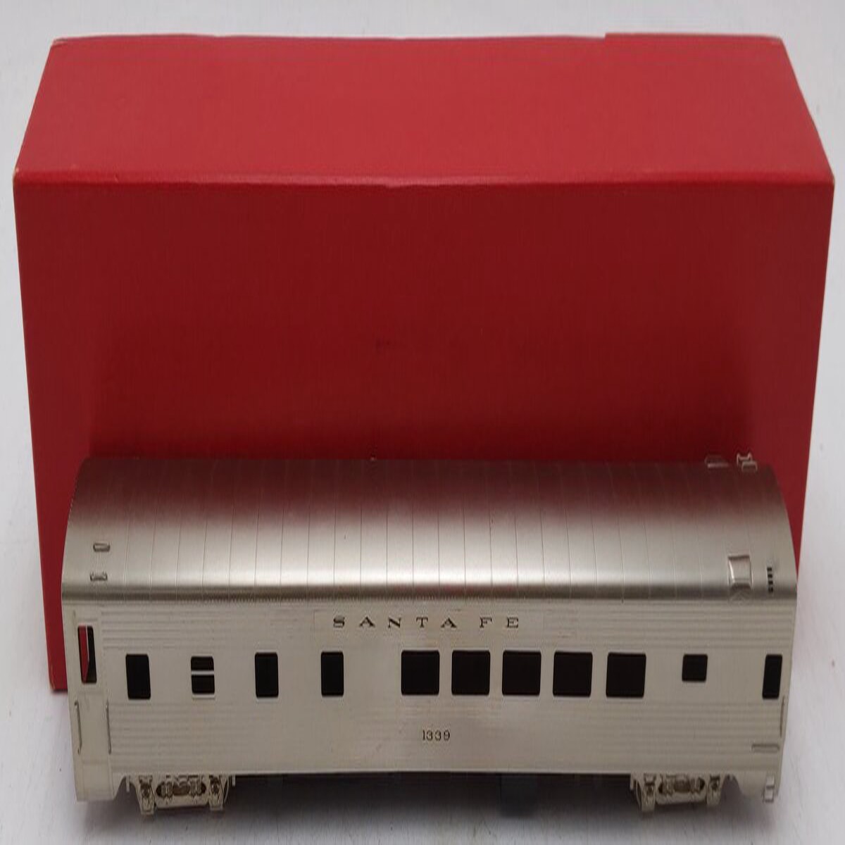 Soho 0712 HO Scale Nickel Plated BRASS Santa Fe #1339 Dormitory Lounge EX/Box