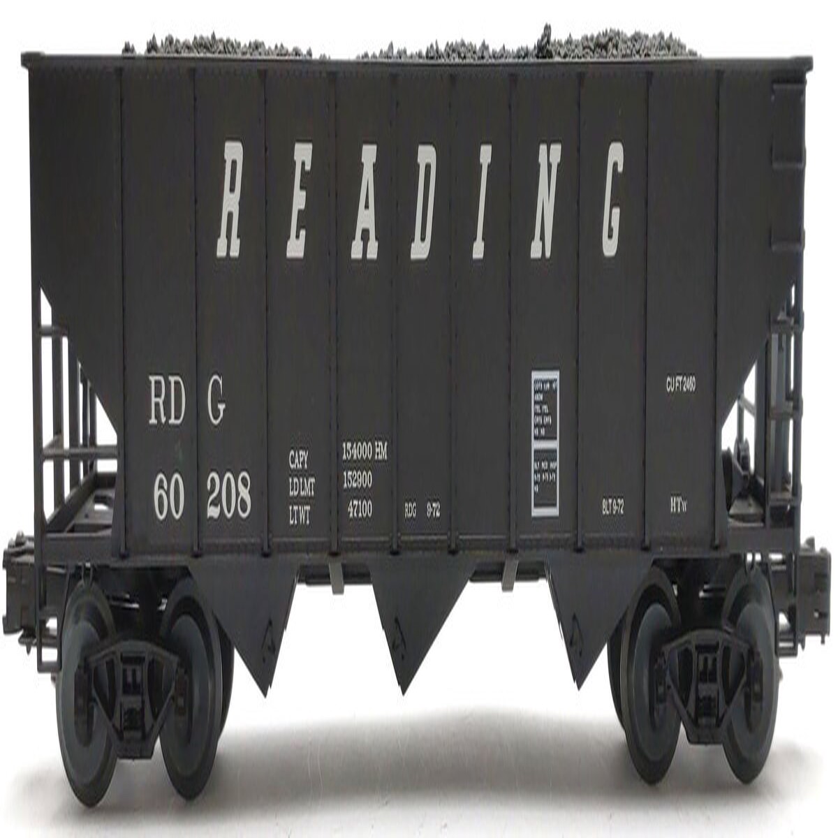 Weaver U18012 O Scale Reading 3-Bay Hopper #60208 VG