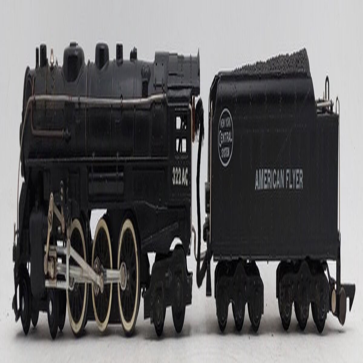 American Flyer 322AC Vintage S NYC Hudson 4-6-4 Steam Locomotive & Tender VG
