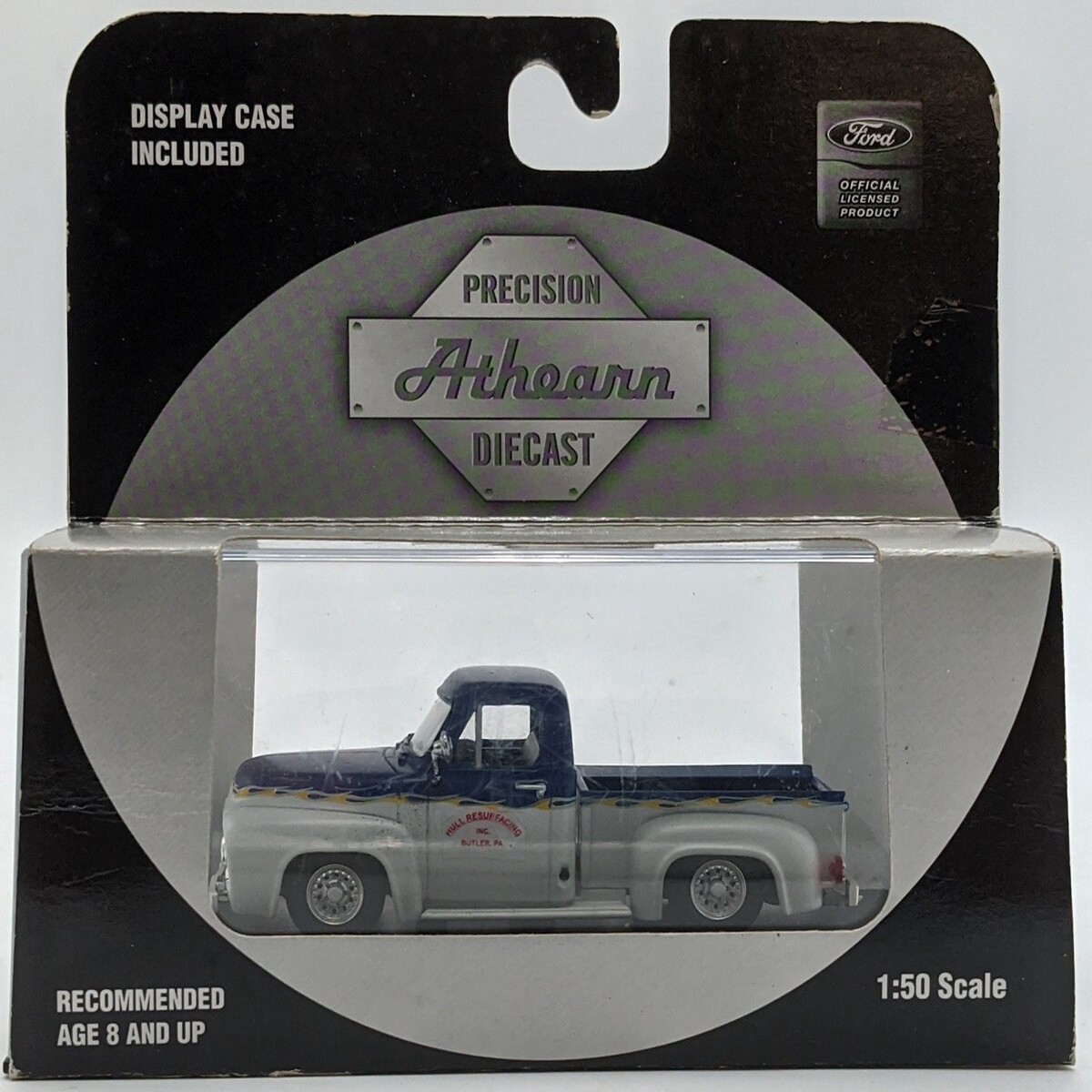 Athearn 90952 1:50 Diecast 1955 Ford F-100 Pickup Truck Blue/White EX
