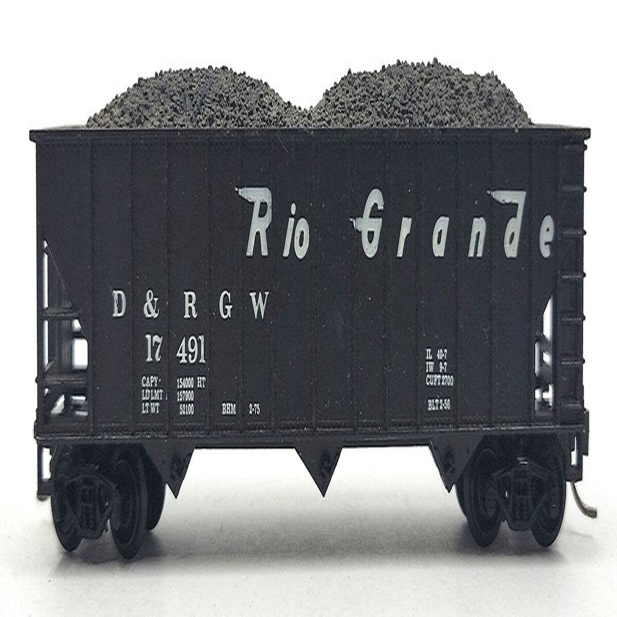 Atlas 3273 N Scale Rio Grande Hopper Car w/Coal Load LN