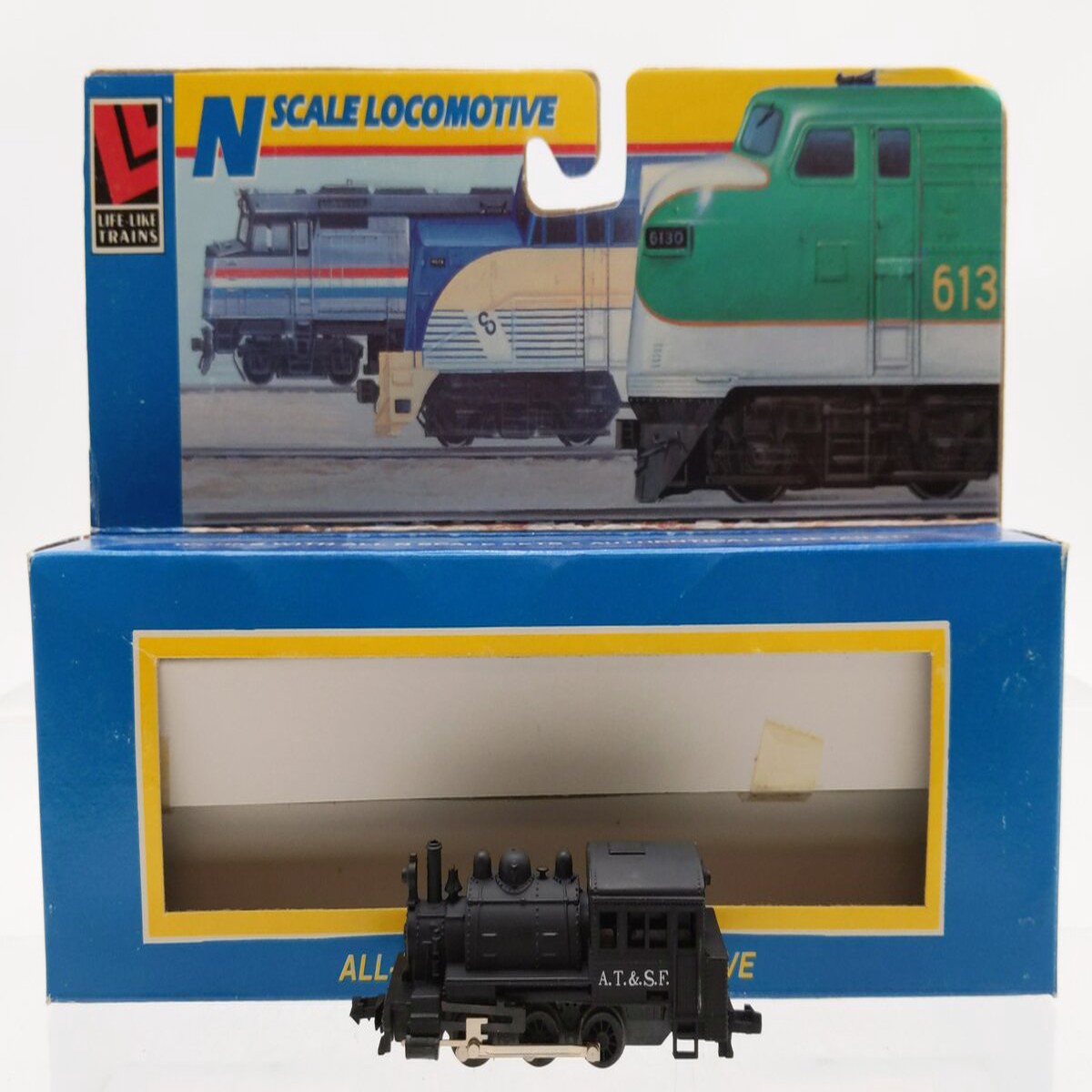 Life Like 7781 N Scale Atchison, Topeka & Santa Fe 0-6-0 Saddle Tank Locomotive EX/Box