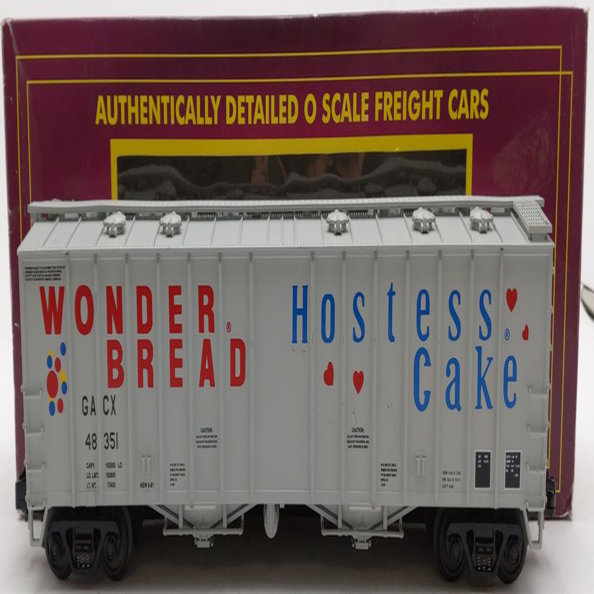 MTH 20-97426 O Gauge Wonder Bread Airslide Hopper Car #48351 EX/Box
