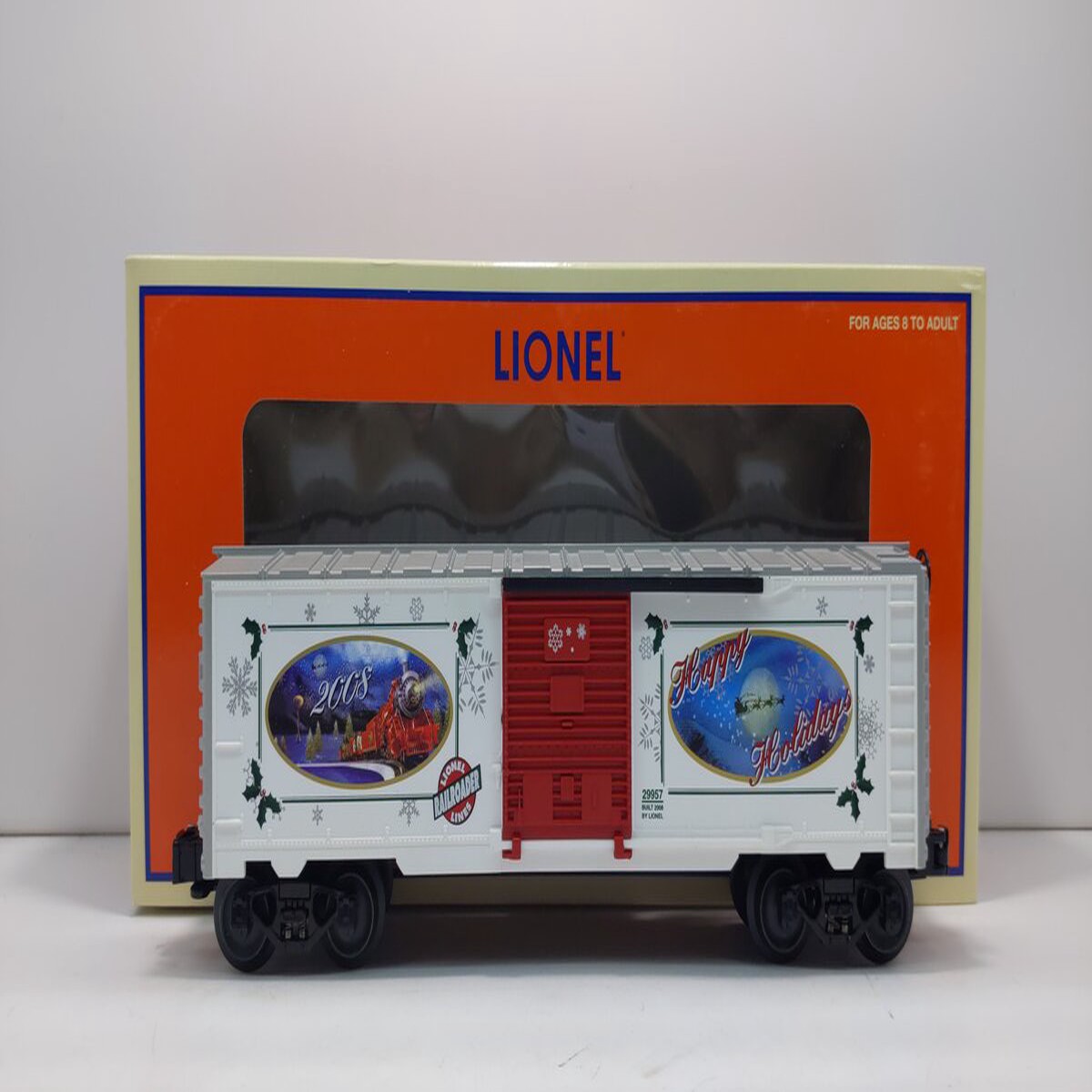 Lionel 6-29957 O Gauge 2008 LRRC Christmas Boxcar MT/Box