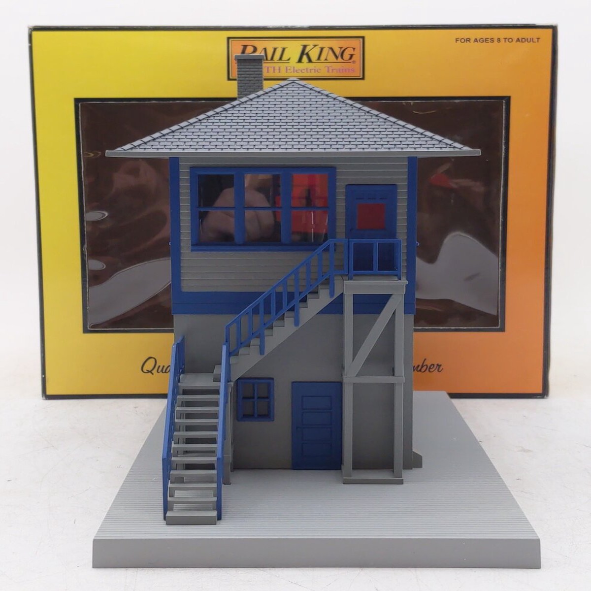 MTH 30-9011 O Gauge Gray & Blue Switch Tower LN/Box