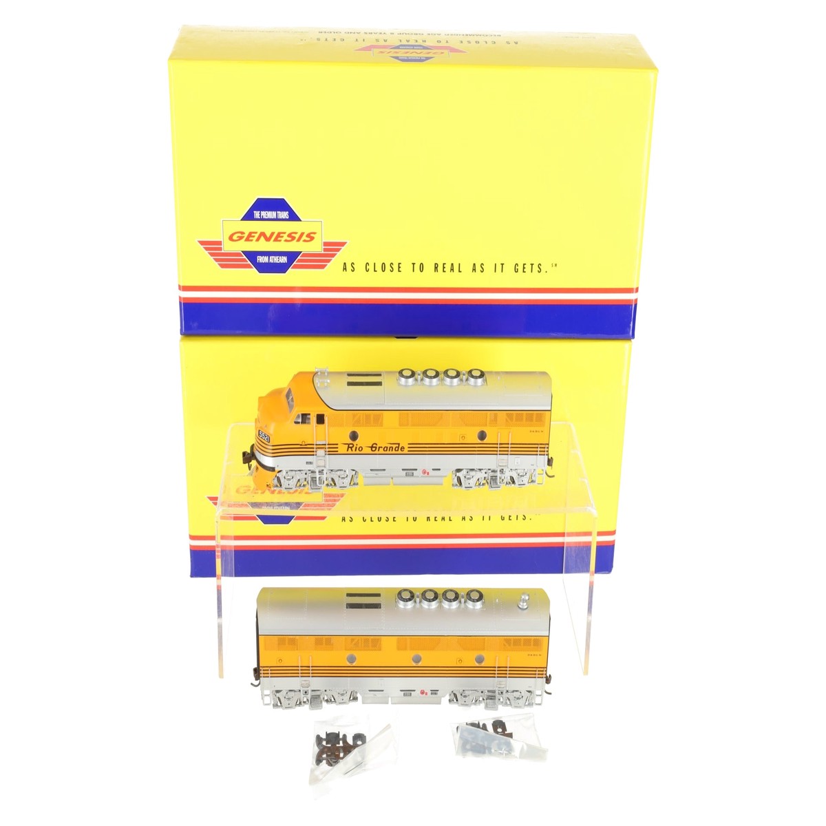 Athearn G2521 HO Scale Denver & Rio Grande Western EMD F3 AB Diesel Set LN/Box