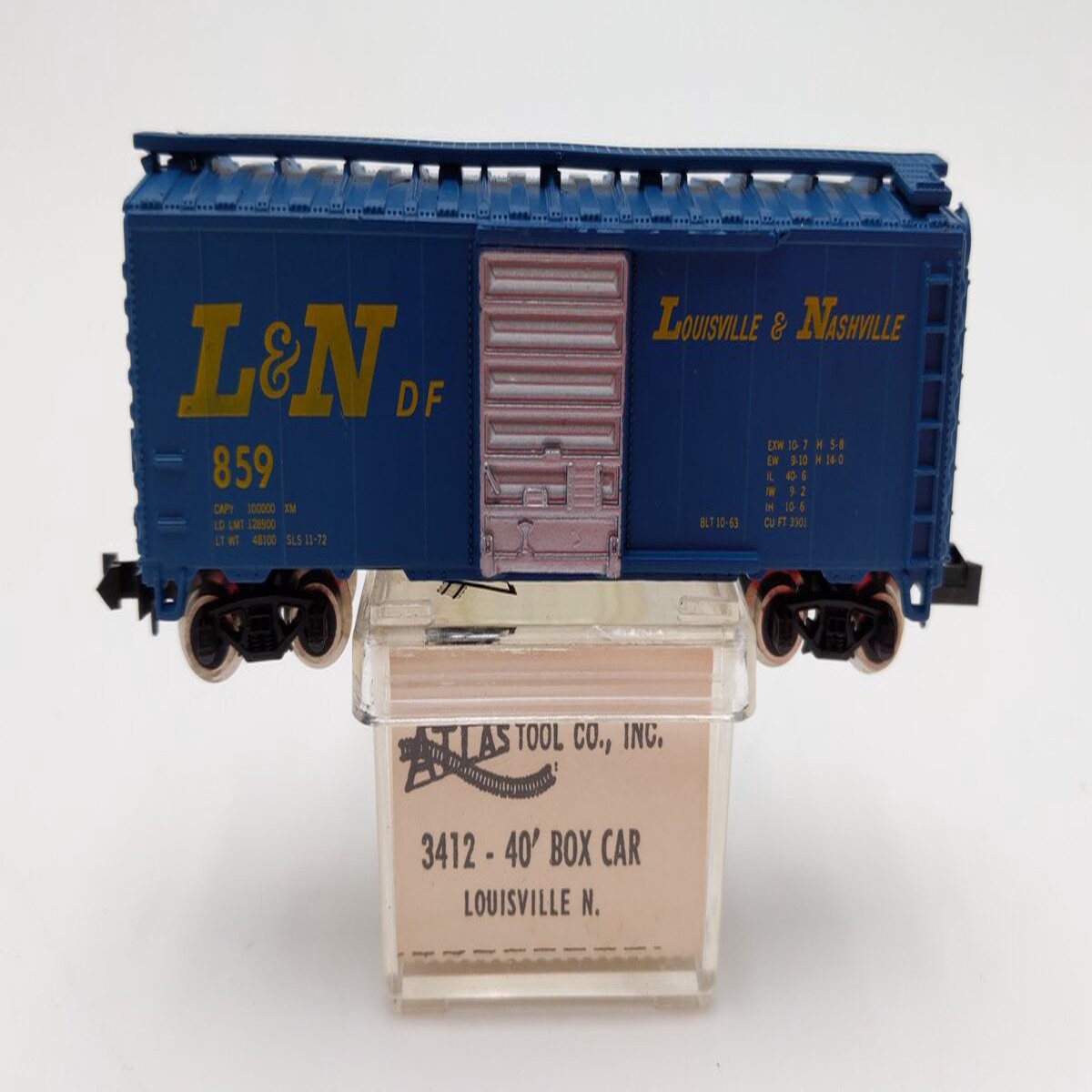 Atlas 3412 N Scale Louisville & Nashville Boxcar #859 LN/Box