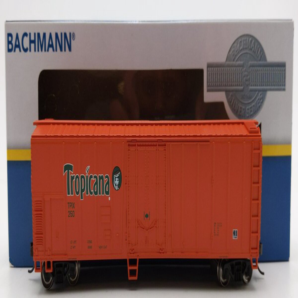 Bachmann 17946 HO Tropicana Orange 50' Steel Reefer Car #250 LN/Box