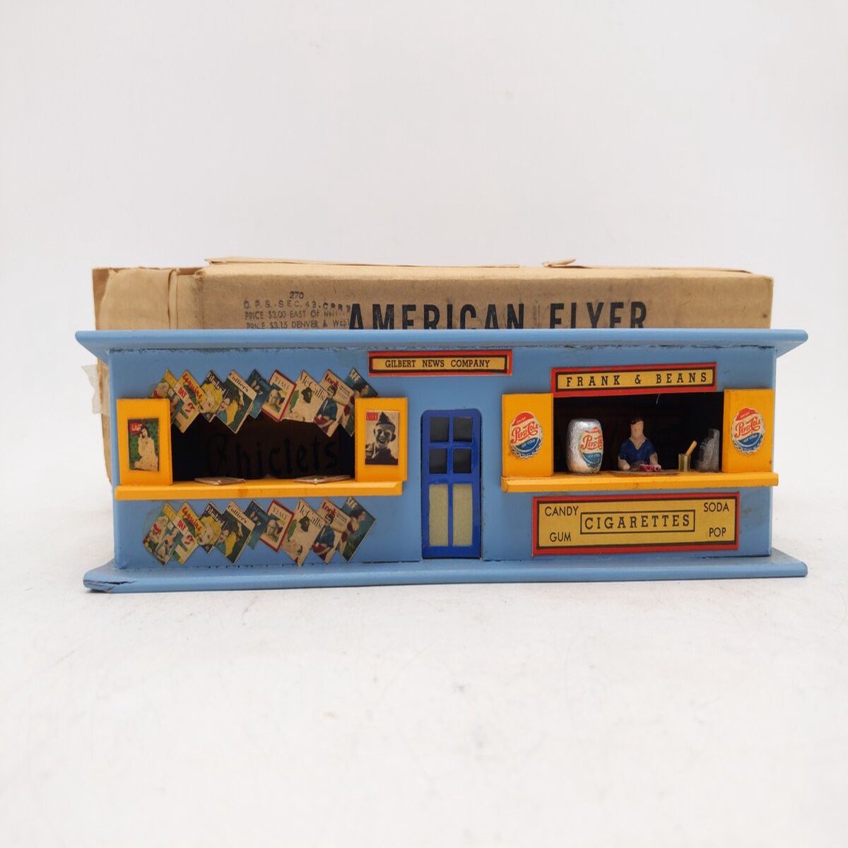 American Flyer 270 Vintage S News & Frank Stand VG/Box