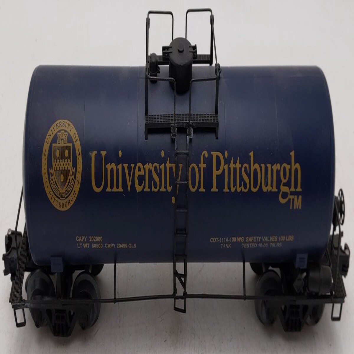 O Gauge University of Pittsburgh Tank Car EX