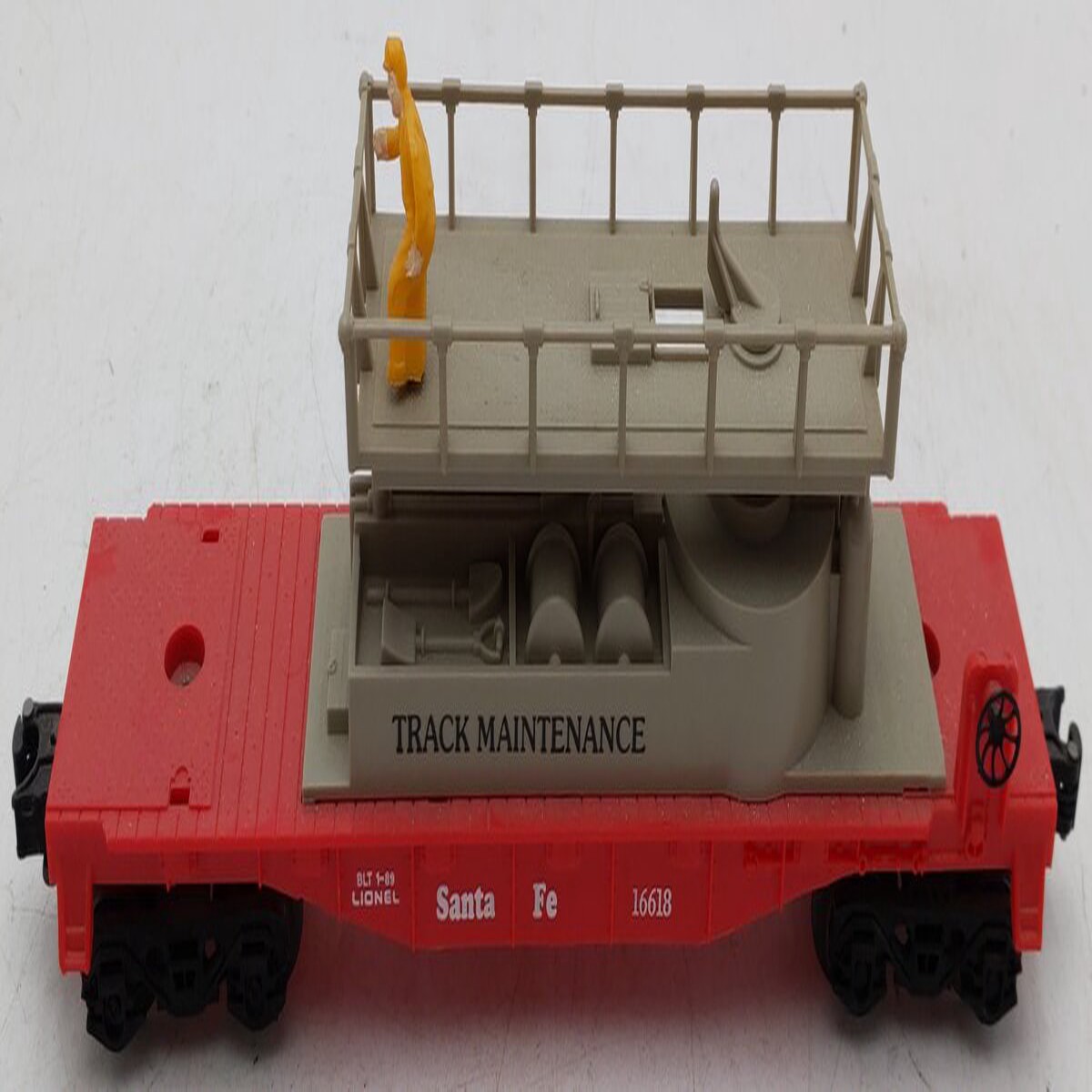 Lionel 6-16618 O Gauge Santa Fe Track Maintenance Car VG