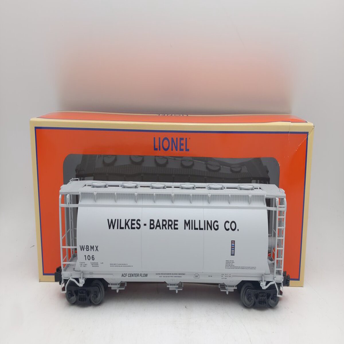 Lionel 6-84925 O Wilkes-Barre Mining Cylindrical Covered Hopper #106 EX/Box