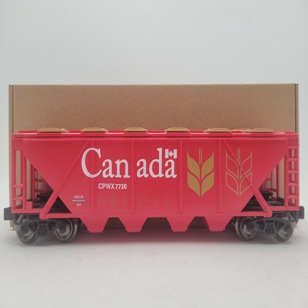 Menards 279-3870 O Scale Canada Covered Hopper Car #7730 EX/Box