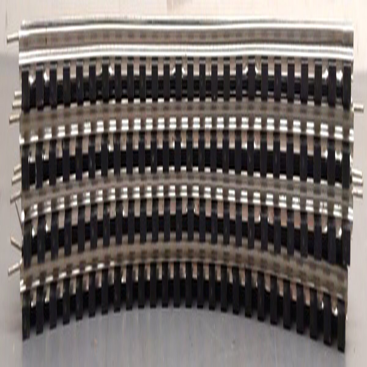 Gargraves 42-101S O 3 Rail Phantom Tinplate 42" Curve Plastic Tie Track (4) EX