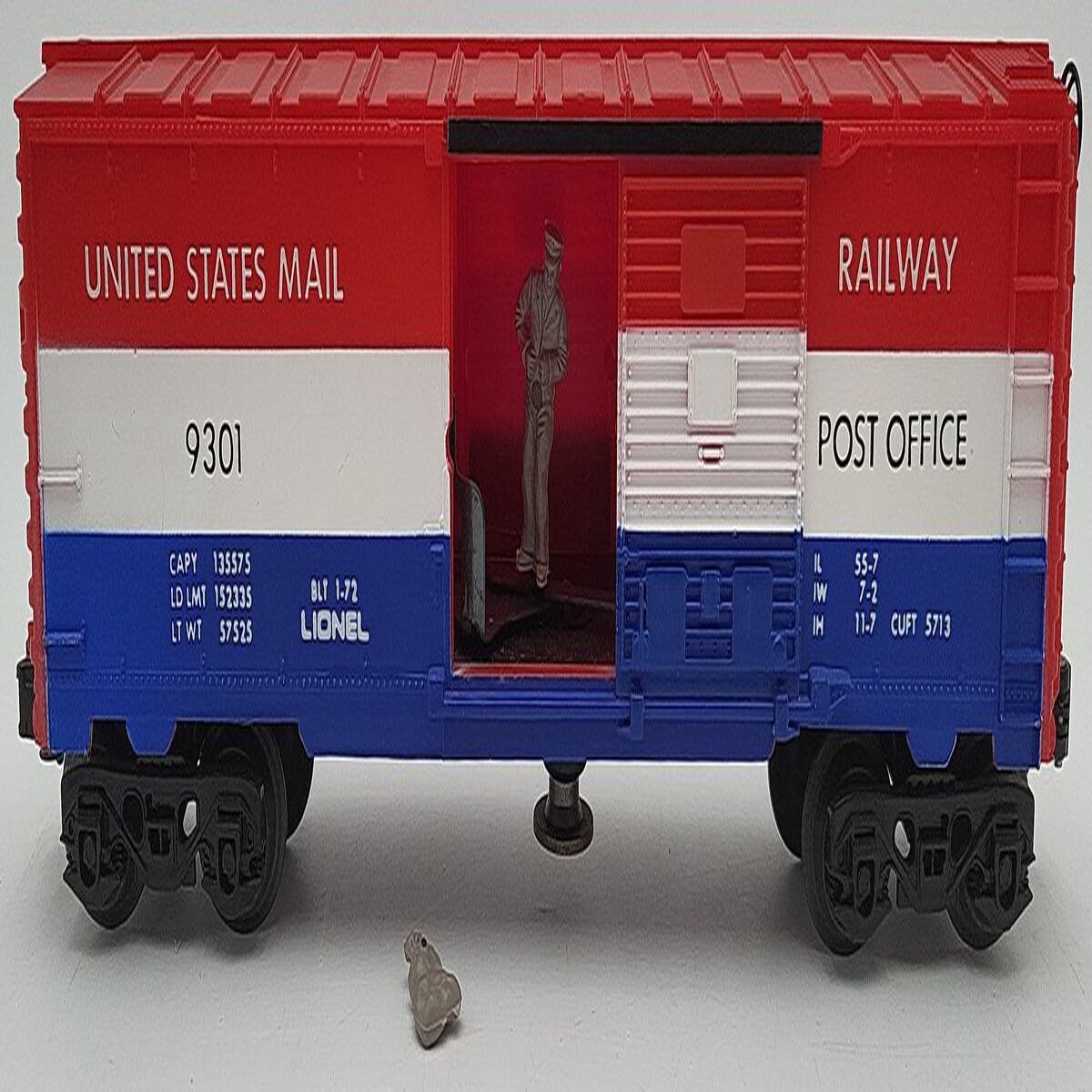 Lionel 6-9301 O Gauge US Mail Operating Boxcar #9301 VG