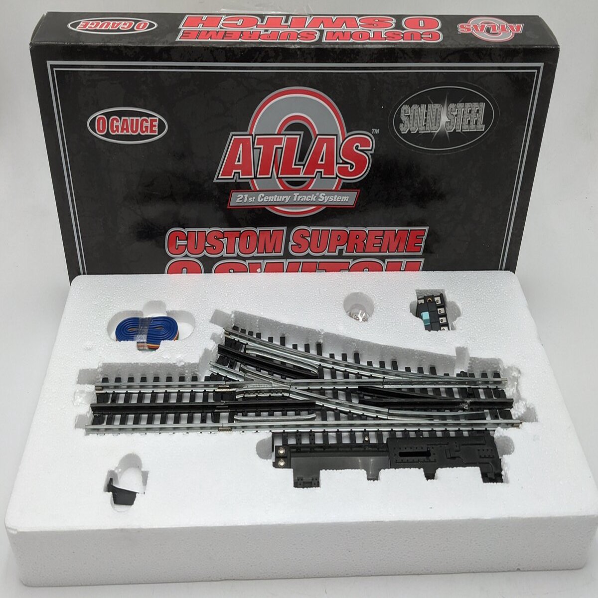 Atlas 96071 O O54 Solid Steel Right Hand Remote Switch Turnout EX/Box
