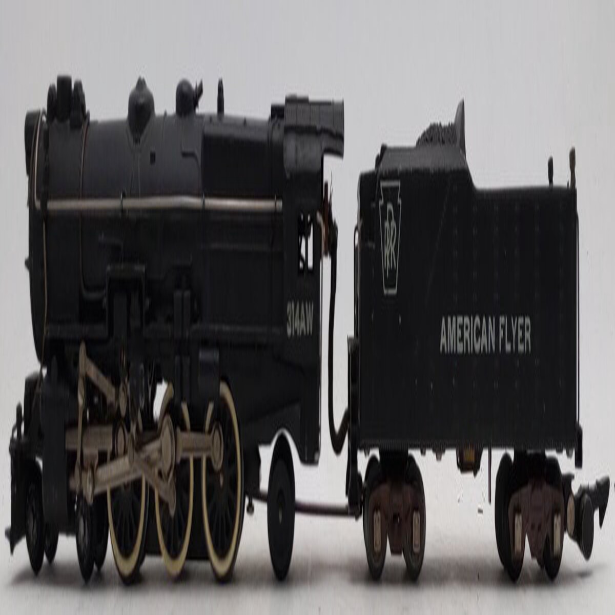 American Flyer 314AW Vintage S Steam Locomotive & Tender VG