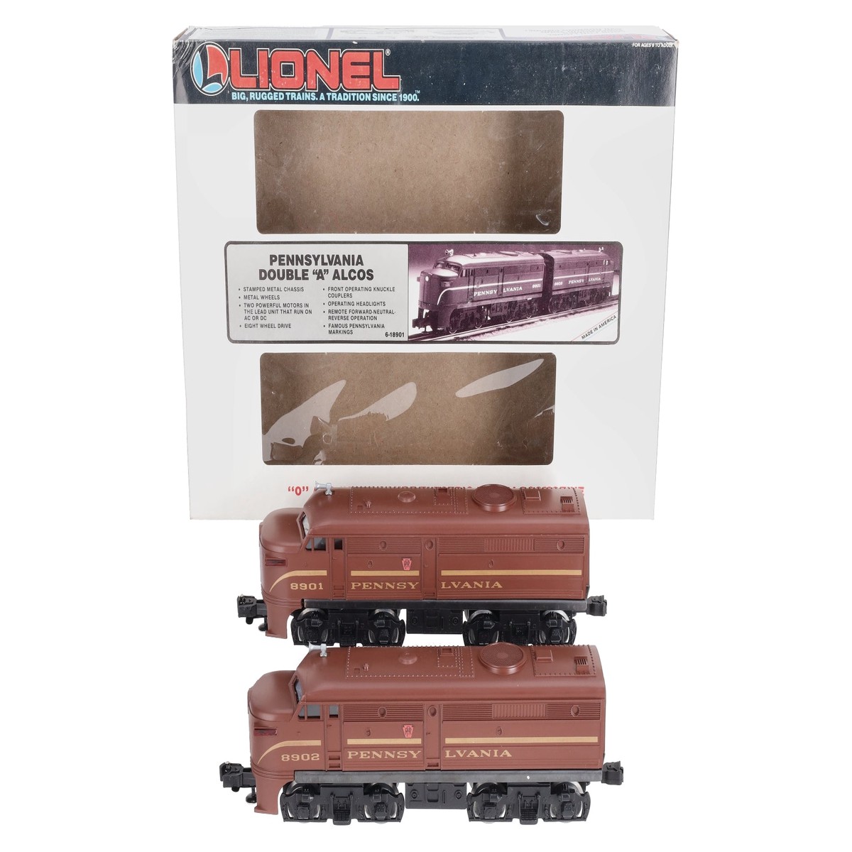 Lionel 6-18901 O Gauge Pennsylvania AA Alco Diesel Locomotive Set #8901/8902 LN/Box