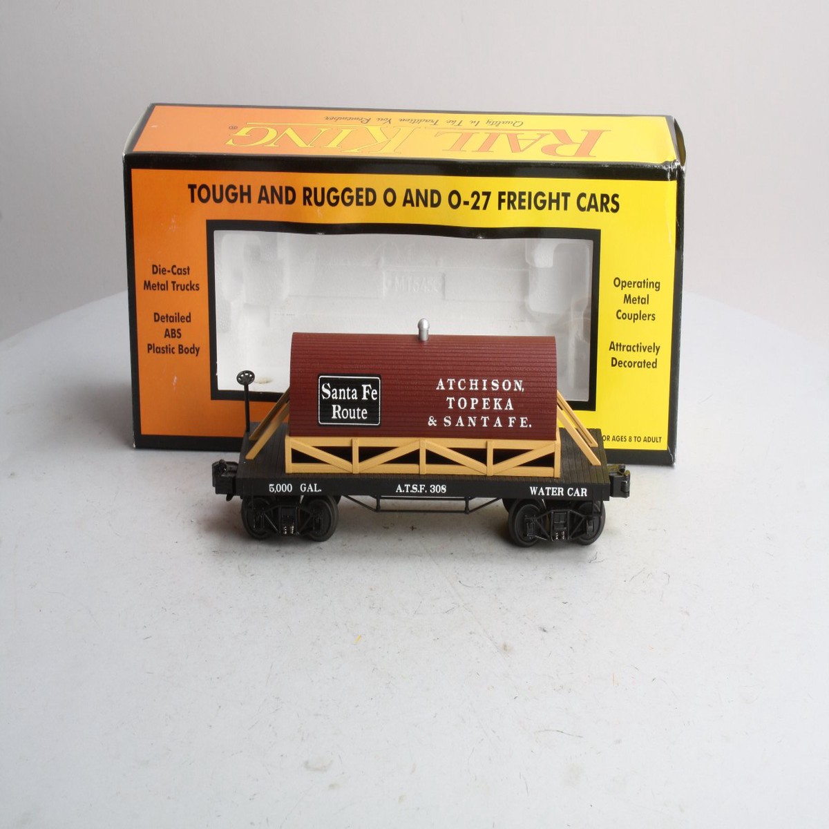 MTH 30-4157B O Gauge Atchison Topeka Santa Fe 19th Century Tank Car #308 LN/Box