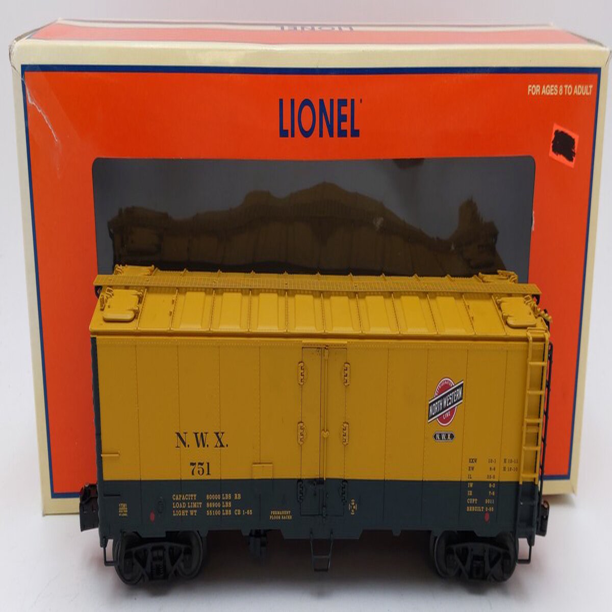 Lionel 6-17381 O Gauge North Western Steel Reefer #751 VG/Box