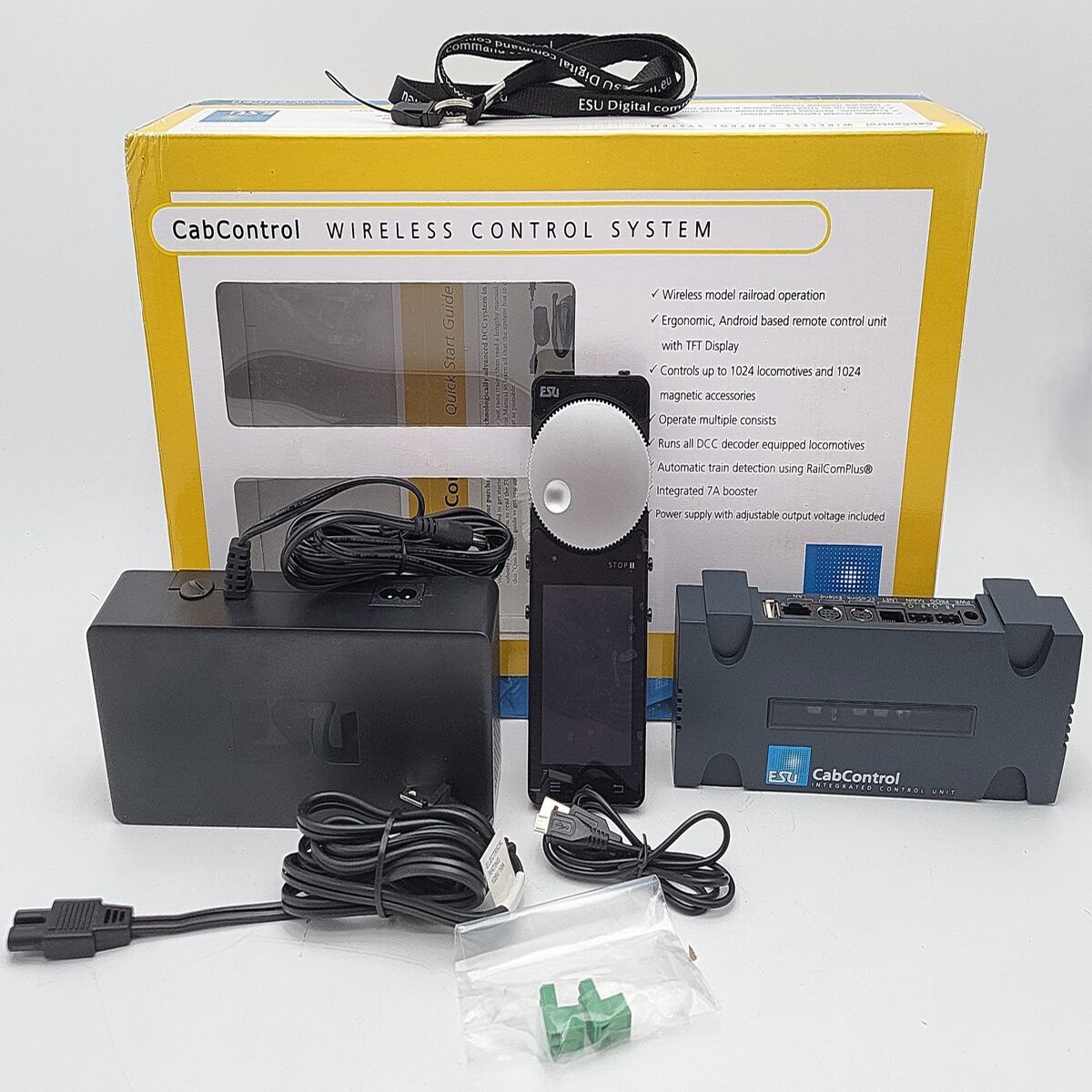 ESU 50310 Cab Control DCC System with WiFi Throttle, 7A, Set with Power Supply LN/Box