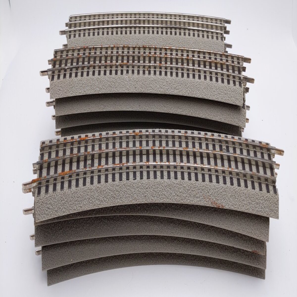 Lionel 6-12041 FasTrack O72 Full Curve Track Sections (16) VG