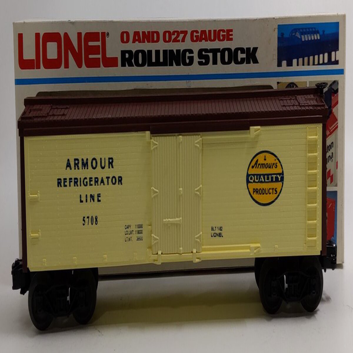 Lionel 6-5708 O Gauge Armour Reefer EX/Box