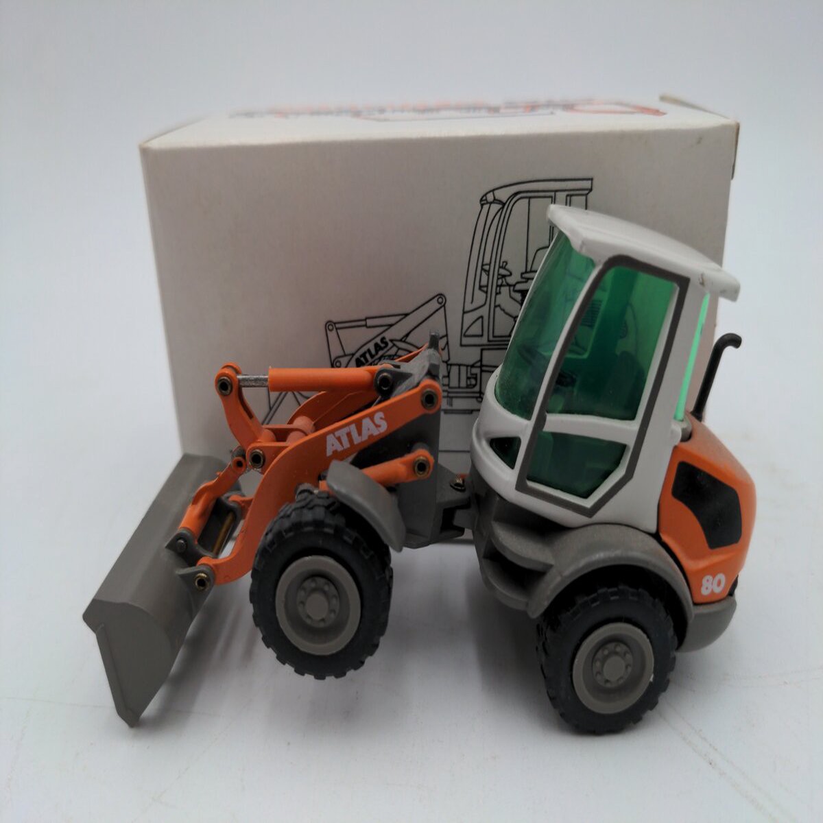 NZG 444 1:50 Scale Diecast Atlas Weyhausen 80 Loader VG/Box