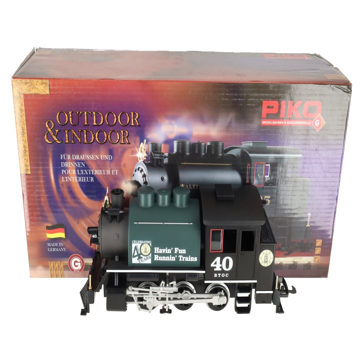 Piko 30108-1 G Scale 0-6-0T Saddle Tank Locomotive #40 LN/Box