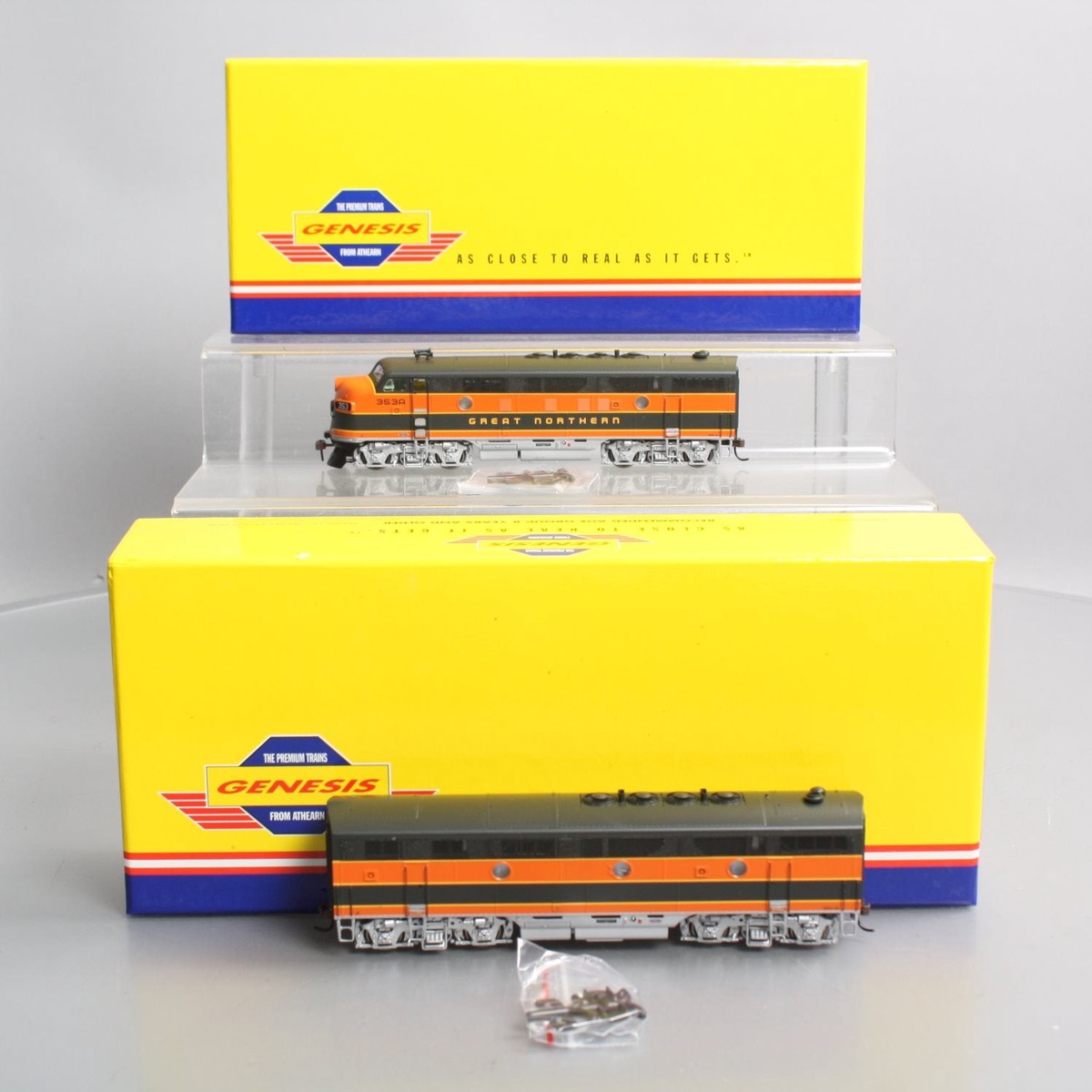 Athearn G2527 HO Scale Great Northern F-3A/F-3B Diesel Set #353A & #353B LN/Box