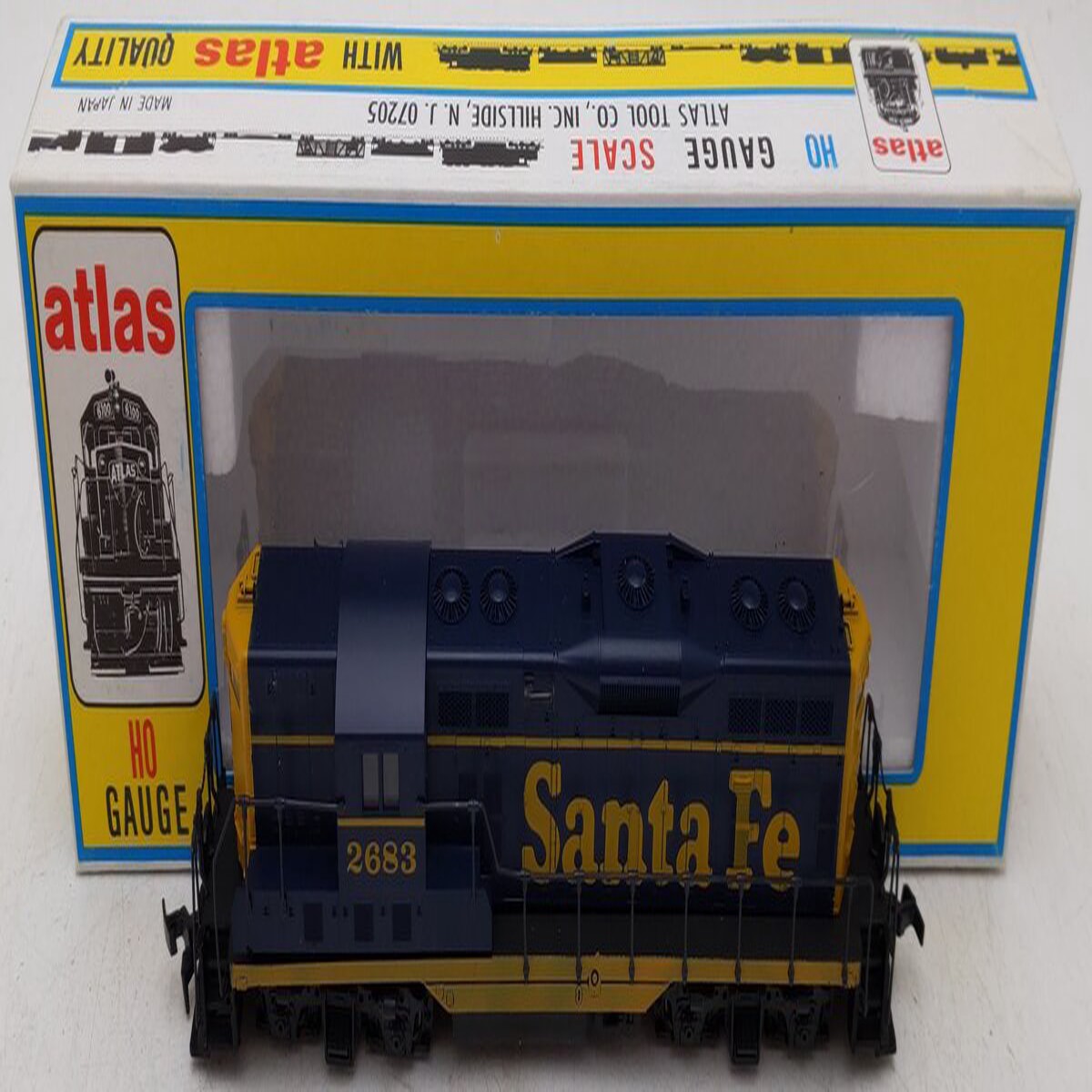 Atlas 8245 HO Scale GP-7 Santa Fe Diesel Locomotive # 2683 EX/Box