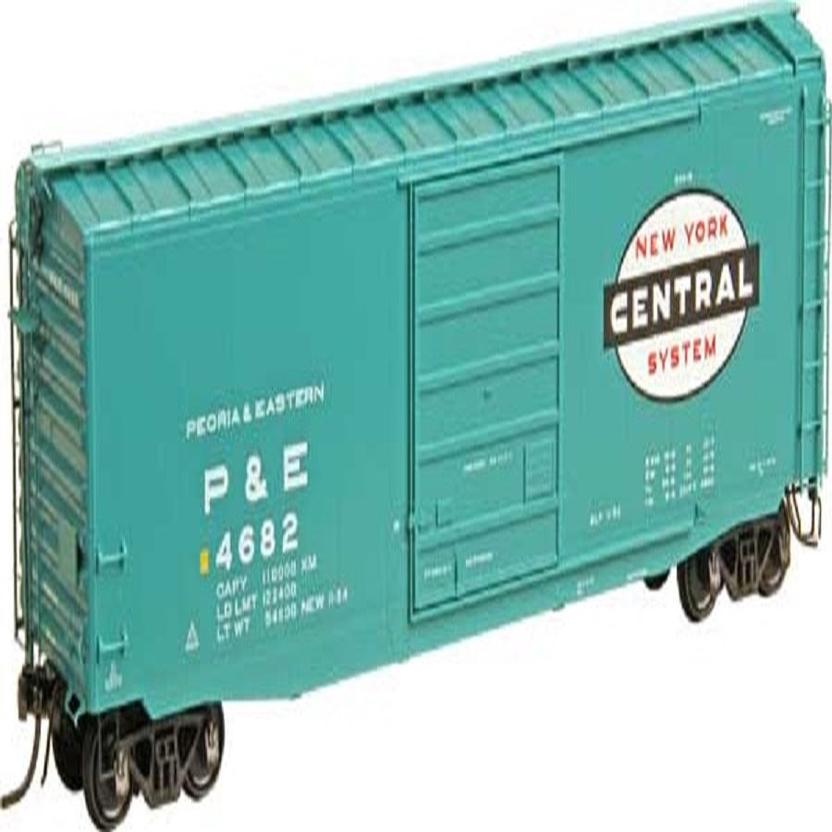 Kadee 6382 HO Scale Peoria & Eastern 50' PS-1 Boxcar w/ 10' Doors #4682 NIB