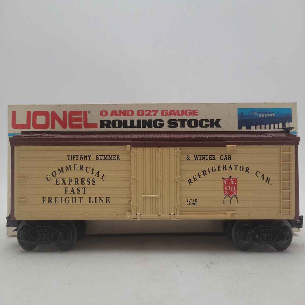 Lionel 6-5711 O Gauge Commercial Express Woodside Reefer Car EX/Box