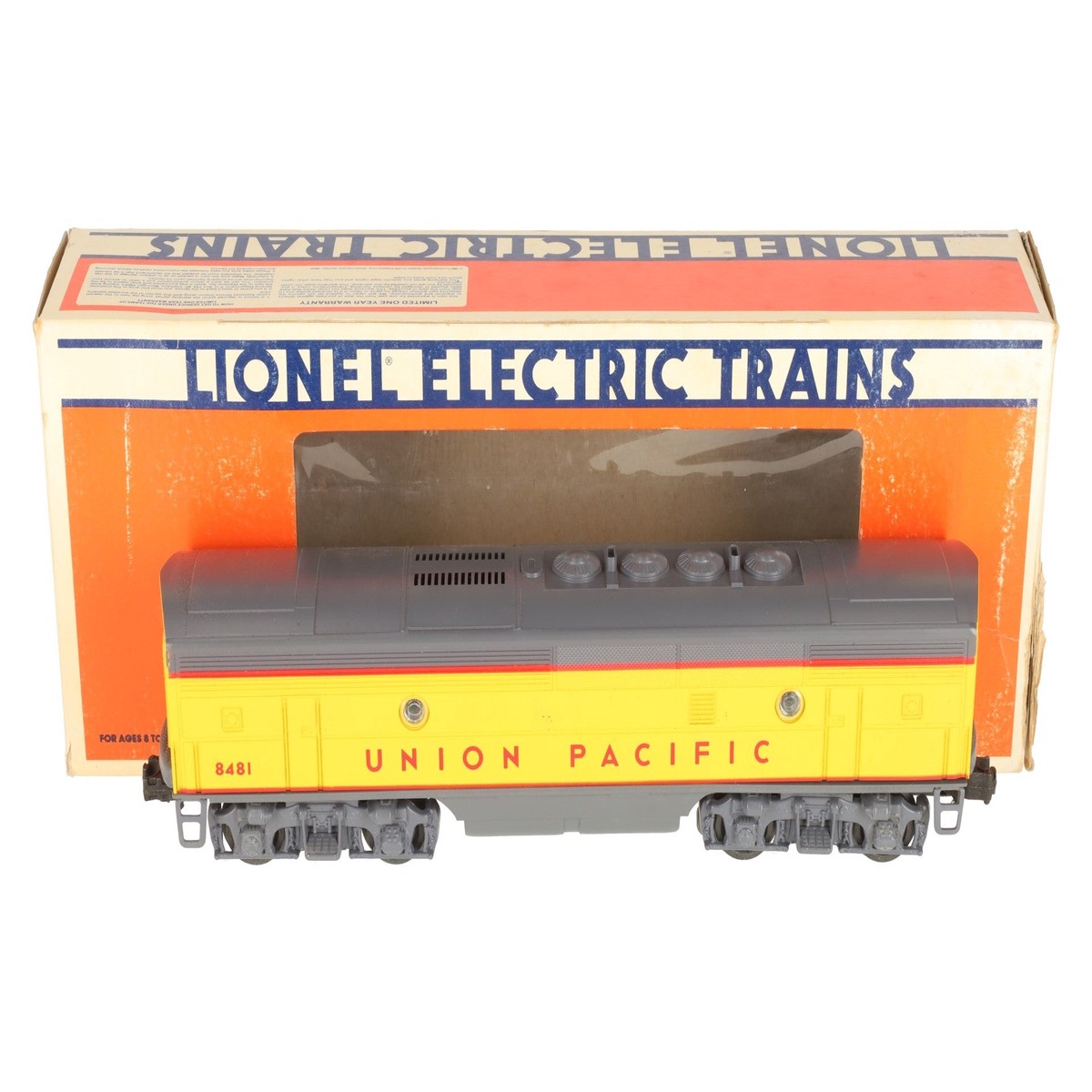 Lionel 6-8481 O Gauge Union Pacific F3 B-Unit Non-Powered Diesel Locomotive EX/Box