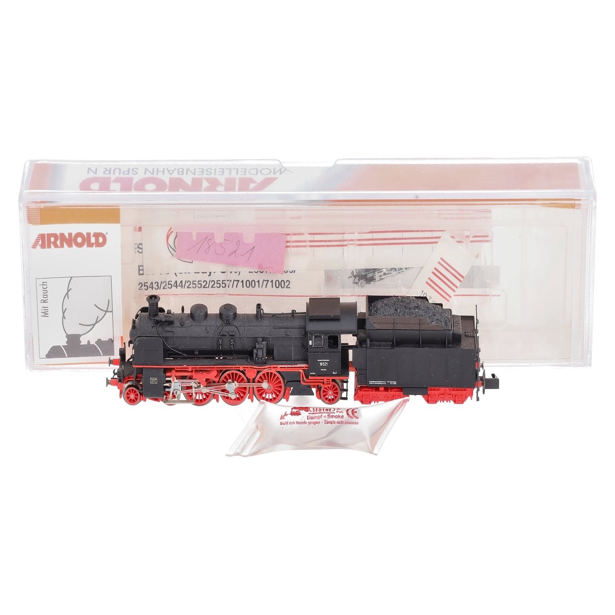 Arnold 2544 N Scale DR Deutsche Reichsbahn Steam Locomotive & Tender #18 521 LN/Box