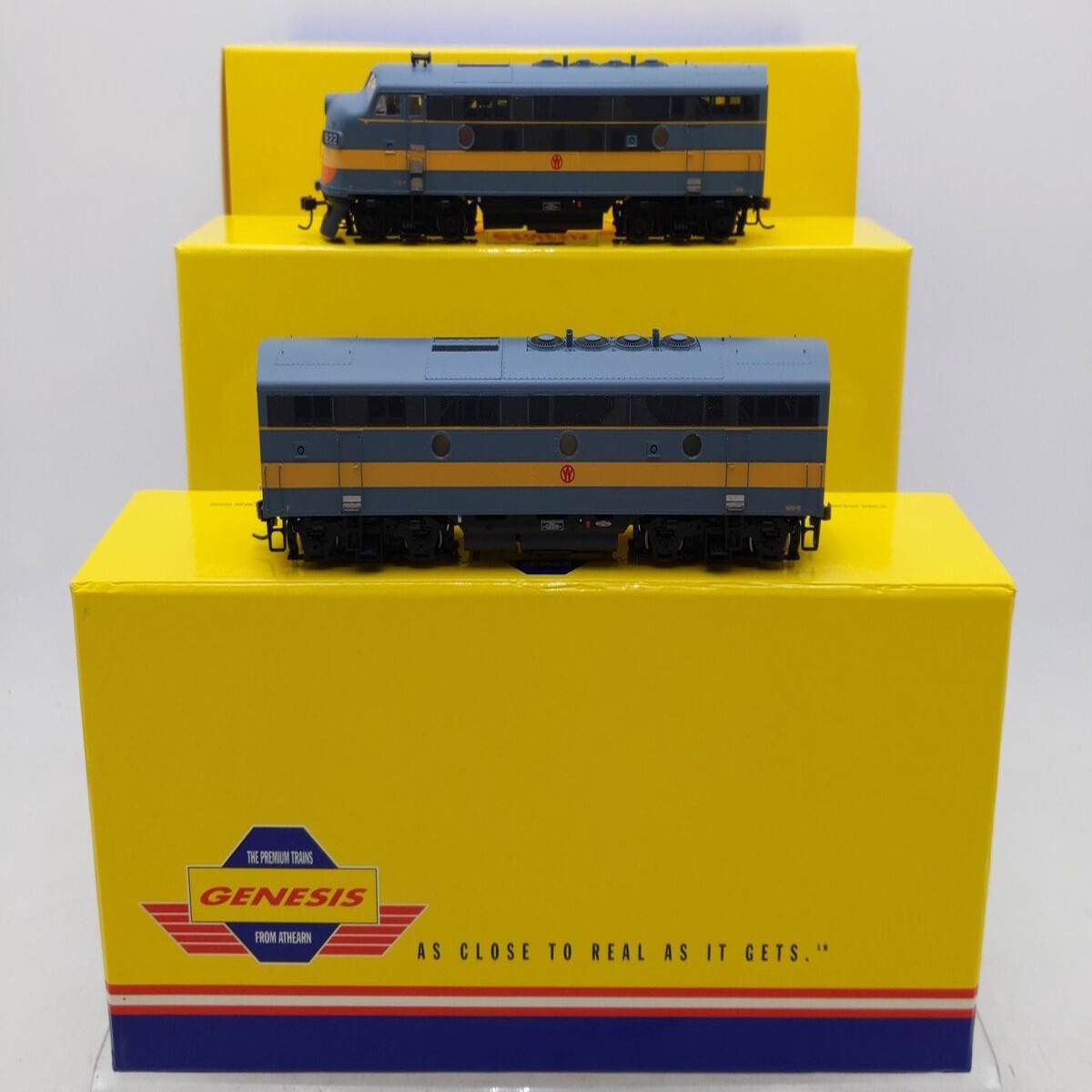 Athearn G2625 HO New York Ontario & Western F-3A/B Diesel Locomotive Set EX/Box