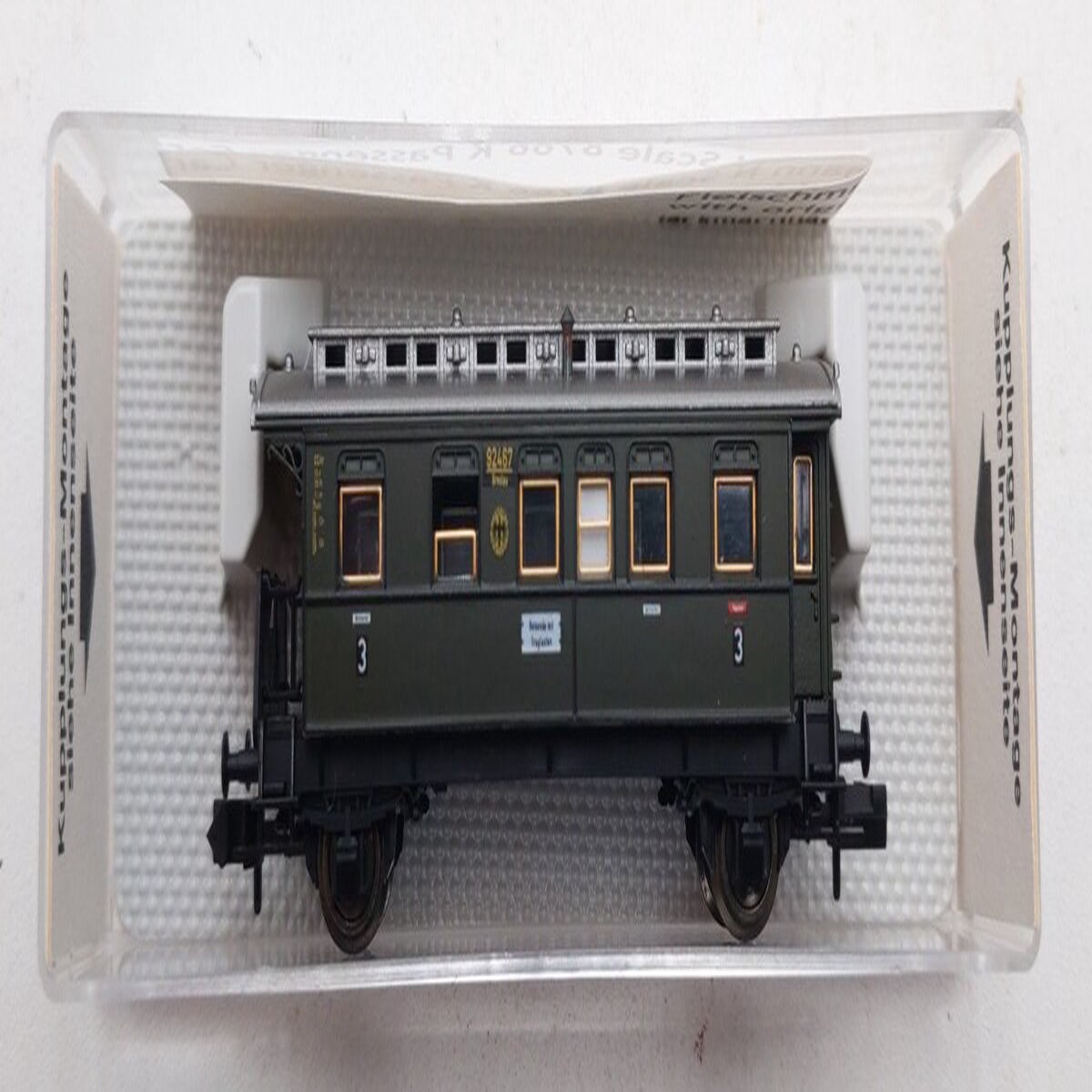 Fleischmann 8766K N Scale DB 3rd Class Coach Car #92467 LN/Box