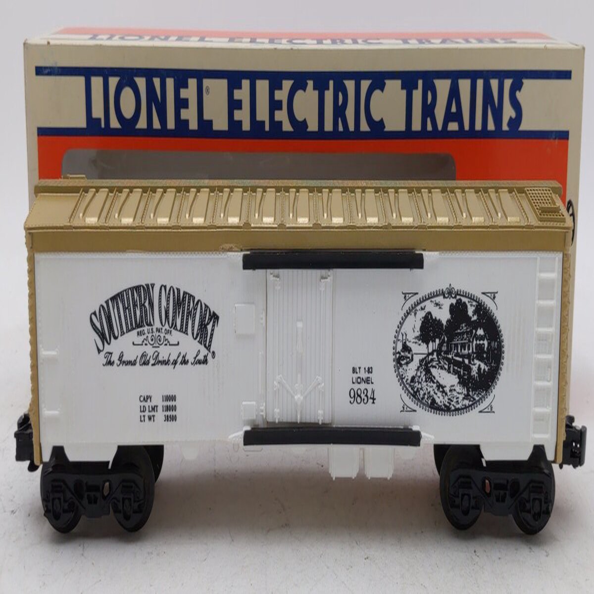 Lionel 6-9834 O Gauge Southern Comfort Billboard Reefer Car #9834 LN/Box