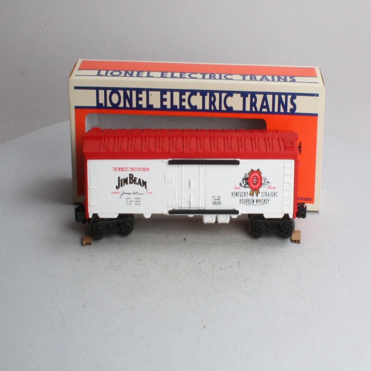 Lionel 6-9835 O Gauge Jim Beam Billboard Reefer LN/Box